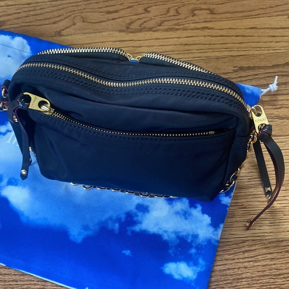 MZ Wallace Black Nylon Chain Evening Bag - Picture 14 of 15